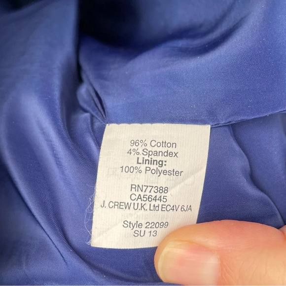 J.Crew No. 2 Pencil Skirt Royal Blue, size 0 - Picture 10 of 13